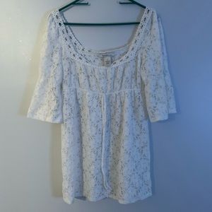 Laundry white lace blouse